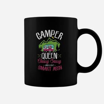 Camper Queen Classy Sassy Smart Assy Camping Rv Gift Coffee Mug | Crazezy DE