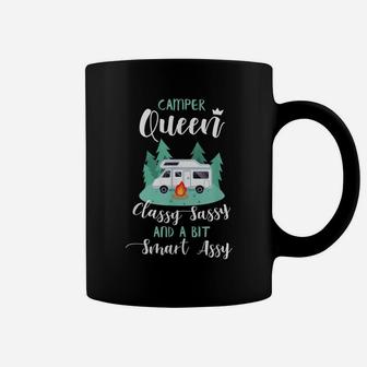Camper Queen Funny Rv Gifts Camping Rv Gift Ideas Coffee Mug | Crazezy CA