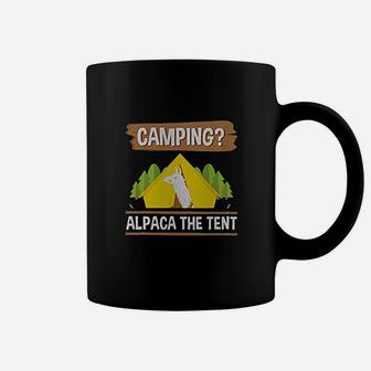 Camping Alpaca The Tent Funny Camper Gifts Coffee Mug | Crazezy