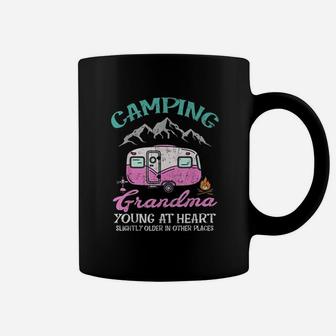 Camping Grandma Young At Heart Mothers Day Gift Coffee Mug | Crazezy DE