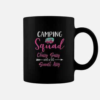 Camping Squad Funny Matching Family Girls Camping Trip Coffee Mug | Crazezy
