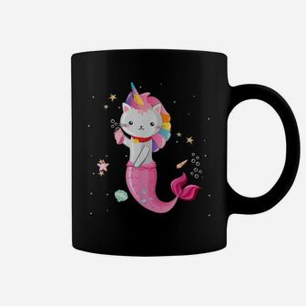 Cat Mermaid Unicorn Girl Coffee Mug | Crazezy