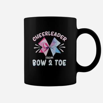 Cheerleader From Bow To Toe | Football Cheer Girl Mom Coffee Mug | Crazezy CA