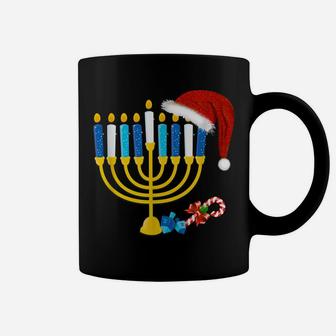 Chrismukkah Hannukah Santa Hat Family Christmas Pajama Gifts Coffee Mug | Crazezy CA