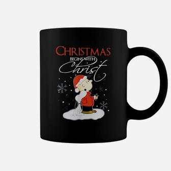Christmas Begins With Christ Xmas Gift Holiday Costume Coffee Mug | Crazezy