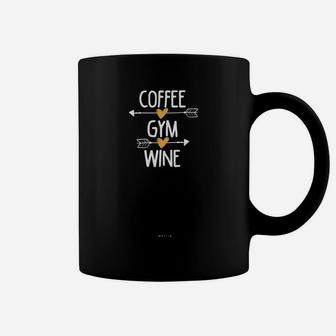 Coffee Gym Wine Gym Fitness Workout Coffee Lover Gift Mom Coffee Mug | Crazezy
