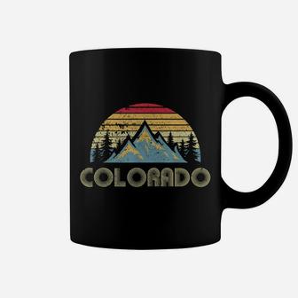 Colorado Tee - Retro Vintage Mountains Nature Hiking T Shirt Coffee Mug | Crazezy
