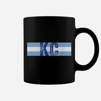Cool Kc Royal Blue Kansas City Vintage Kc Baseball Stripes Coffee Mug | Crazezy