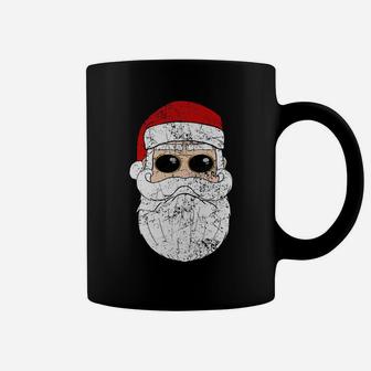 Cool Vintage Christmas Santa Claus Face Coffee Mug | Crazezy