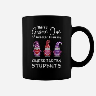 Cute Kindergarten Teacher Valentine's Day Gnomes Raglan Baseball Tee Coffee Mug | Crazezy
