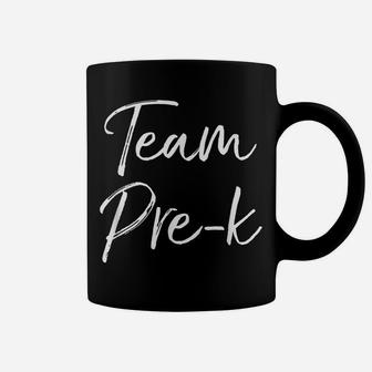 Cute Matching Preschool Teachers Gifts For Women Team Pre-K Coffee Mug | Crazezy