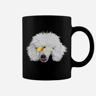 Cute Poodle T Shirt White Poodle Dog Lover Mom Dad Gift Tee Coffee Mug | Crazezy AU