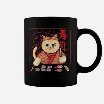 Cute Sushi Chef Cat Coffee Mug | Crazezy