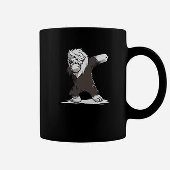 Dabbing Old English Sheepdog Dab Dance Funny Dog Gift Premium Coffee Mug | Crazezy UK