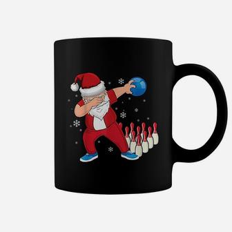 Dabbing Santa Bowling Pajama Funny Christmas Xmas Coffee Mug | Crazezy