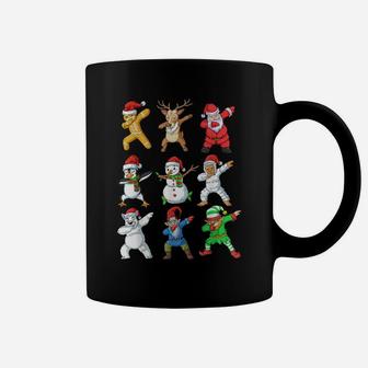 Dabbing Santa Elf Friends Christmas For Kids Boys And Girls Coffee Mug | Crazezy DE