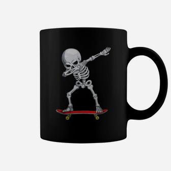 Dabbing Skate Skeleton Skateboard Clothes, Skater Boys Mens T Shirt Coffee Mug | Crazezy AU
