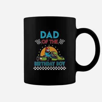 Dad Of The Birthday Boy Go Kart Racing Go Kart Coffee Mug | Crazezy