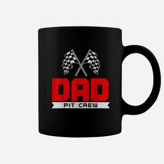 Dad Pit Crew Funny Birthday Racing Car Race Daddy Men Coffee Mug | Crazezy CA