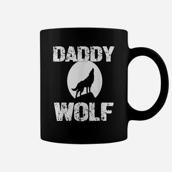 Daddy Wolf Shirt Matching Family Tribe Wolves Moon Dad Coffee Mug | Crazezy AU