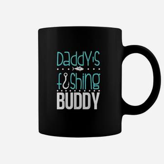 Daddy's Fishing Buddy Funny Father Kid Matching Coffee Mug | Crazezy