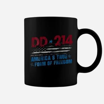 Dd-214 America's True Form Of Freedom Veteran Back Coffee Mug | Crazezy CA