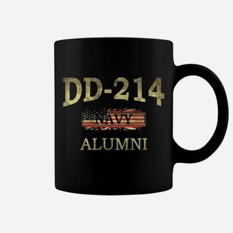 Dd-214 Navy Alumni American Flag Military Retired Veteran Coffee Mug | Crazezy