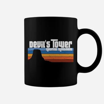Devil's Tower National Monument Wyoming Retro WY Vacation Coffee Mug | Crazezy
