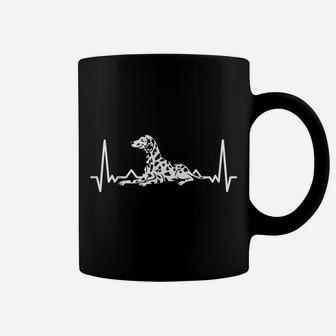 Dog Lover Gift Idea Pet Dog Breed Heartbeat Dalmatian Coffee Mug | Crazezy DE