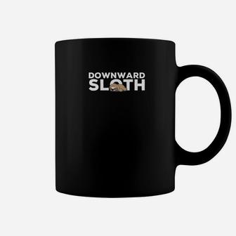 Downward Sloth Funny Cute Yoga Sloth Meditation Tee Coffee Mug | Crazezy CA