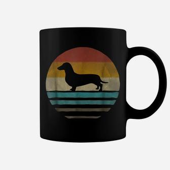 Doxie Dachshund Dog Shirt Retro Vintage 70S Silhouette Gift Coffee Mug | Crazezy AU