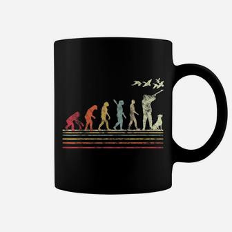 Duck Hunting Evolution Retro Style Gift For Duck Hunters Coffee Mug | Crazezy CA