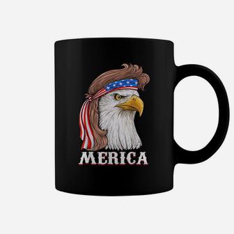 Eagle Mullet 4Th Of July Usa American Flag Merica Coffee Mug | Crazezy