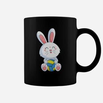 Easter Bunny Volleyball Ball Easter Day For Kids Coffee Mug | Crazezy UK