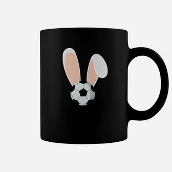 Easter Rabbit Bunny Ears Soccer Sports Holiday Premium Coffee Mug | Crazezy AU