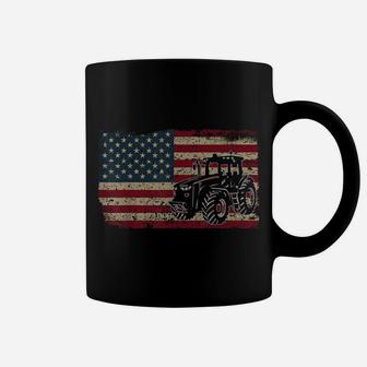 Farm Tractors Usa Flag Patriotic Farming Gift Coffee Mug | Crazezy