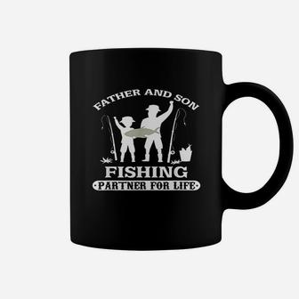Father And Son Fishing Trip Partner For Life Catching Fish Coffee Mug | Crazezy
