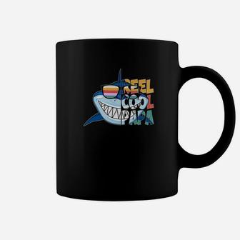 Fathers Day Gifts Fishing Reel Cool Papa Funny Shirt Premium Coffee Mug | Crazezy