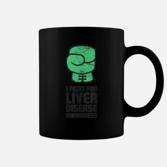 Fight - Green Ribbon Liver Disease Awareness Coffee Mug | Crazezy UK