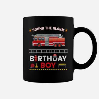 Fire Truck Birthday Boy Future Firefighter B-Day Party Gift Coffee Mug | Crazezy AU