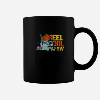 Fishing Reel Cool Papaw Fathers Day Gift For Husband Or Dad Premium Coffee Mug | Crazezy