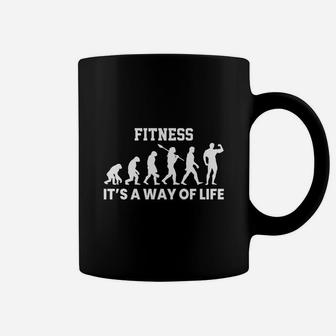 Fitness Evolution It Is A Way Of Life Coffee Mug | Crazezy DE