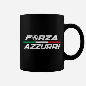 Forza Azzurri Italy Soccer Italia Flag Italian Football Coffee Mug | Crazezy