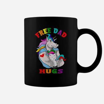 Free Dad Hugs Lgbt Gay Pride Coffee Mug | Crazezy