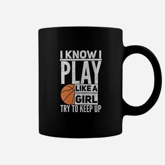 Funny Basketball Girl Gift Hoop Costume Coffee Mug | Crazezy