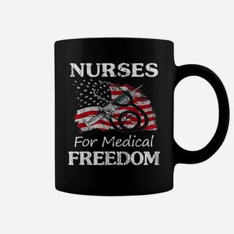 Funny Costume Usa Flag Nurses For Medical Freedom Women Coffee Mug | Crazezy UK