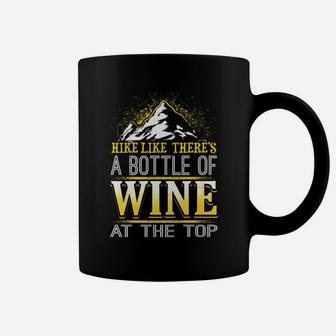 Funny Hiking Wine Nature Lover Motivational Gift Coffee Mug | Crazezy AU