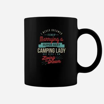 Funny Married To A Camping Lady For Women Men Coffee Mug | Crazezy UK