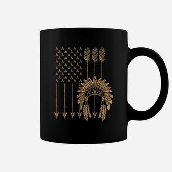 Funny Native American Flag Gift Cool Usa Tribe Patriotic Coffee Mug | Crazezy