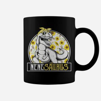 Funny Nene Saurus Sunflower T Shirt, Dinosaur Grandma T Rex Coffee Mug | Crazezy CA